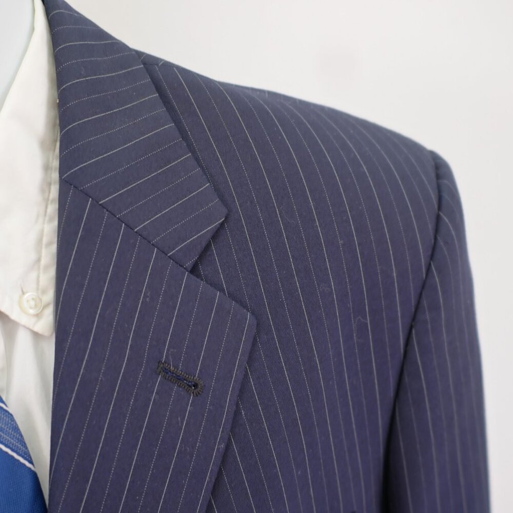 Coppley Vitale Barberis Canonico Super 130s Wool Gray 2 Piece Suit 42L 37 / 30 S - Picture 6 of 16